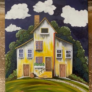 CASA CU SCARA 30x40 cm